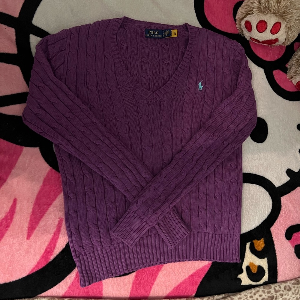 Ralph Lauren Lilac Knit Sweater